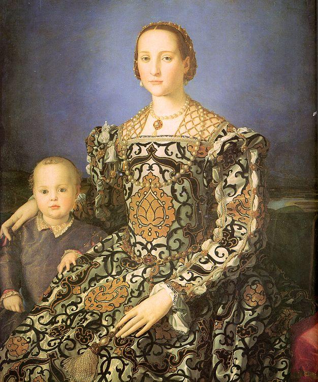 Agnolo Bronzino Eleanora di Toledo with her son Giovanni de' Medici Sweden oil painting art